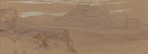 Náčrty Athén od Edward Lear
