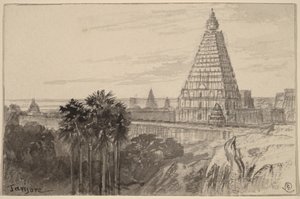 Tanjore, Indie od Edward Lear