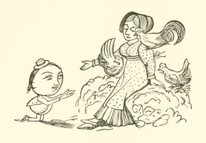 Námluvy Yonghy-Bongy-Bo (rytina) od Edward Lear