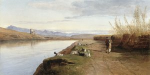 Římská Campagna, 1860 od Edward Lear