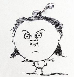 Postava Yonghy- Bonghy-Bo (kresba) od Edward Lear