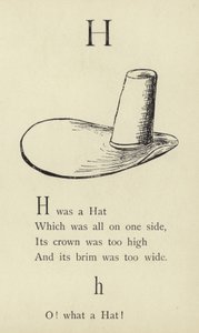 Písmeno H od Edward Lear