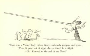 Byla mladá dáma, jejíž Nos neustále prosperuje a roste od Edward Lear