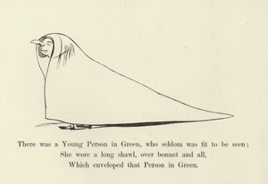Byl tam Mladý člověk v zeleném, který se jen zřídkakdy hodil k vidění od Edward Lear