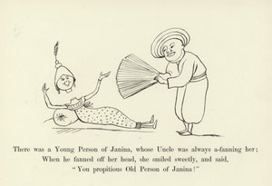 Byla tam Janina Mladá osoba, jejíž strýc ji vždy fandil od Edward Lear