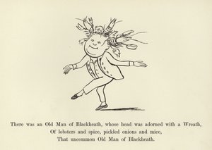 Byl tam Starý muž z Blackheathu, jehož hlavu zdobil věnec od Edward Lear