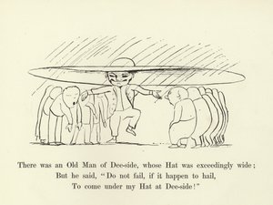 Byl tam starý muž z Dee-side, jehož klobouk byl mimořádně široký od Edward Lear