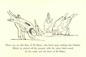Byl tam starý muž z El Hums, který nežil na ničem jiném než na Drobcích od Edward Lear