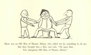 Byl tam starý muž z Thames Ditton, který volal, aby si mohl sednout od Edward Lear