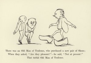 Byl tam starý muž z Toulouse, který si koupil nový pár bot od Edward Lear