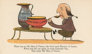 Byl jeden vídeňský stařík, který se živil tinkturou ze senny, z knihy "A Book of Nonsense", vydané nakladatelstvím Frederick Warne and Co., Londýn, cca 1875. od Edward Lear