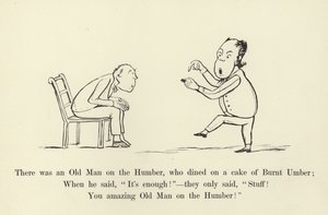 Byl tam starý muž na Humberu, který jedl dort spálené Umbery od Edward Lear