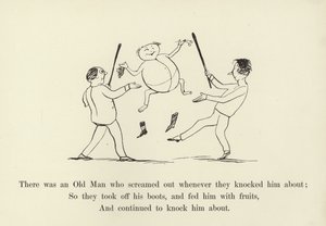 Byl tam stařec, který křičel, kdykoli do něj strčili. od Edward Lear