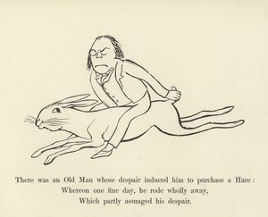 Byl jeden stařec, kterého zoufalství přimělo ke koupi zajíce. od Edward Lear