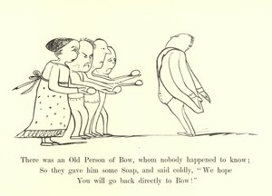 Byl tam Old Person of Bow, kterého nikdo náhodou neznal od Edward Lear
