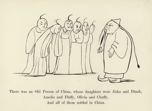Existovala jedna stará osoba z Číny, jejíž dcery byly Jiska a Dinah od Edward Lear