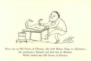 Byl tam jeden starý člověk z Florencie, který držel skopové kotlety v hrůze od Edward Lear
