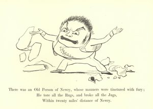 Byl tam Starý člověk z Newry, jehož chování bylo nasyceno zuřivostí od Edward Lear