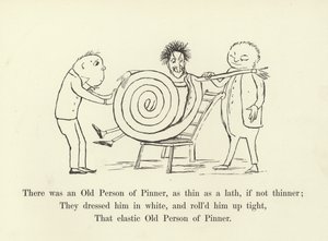 Byl tam Starý Pinnerův, tenký jako laťka, ne-li tenčí od Edward Lear