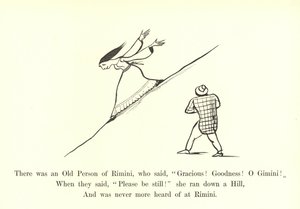 Byl tam starý člověk z Rimini, který řekl: Milostivý! Dobrota! Z Blíženců! od Edward Lear