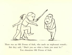 Byl tam starý Sark, který udělal nepříjemnou poznámku od Edward Lear