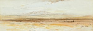 Dva pohledy na Théby od Edward Lear