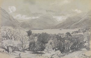 Ullswater, 14. října 1836 od Edward Lear