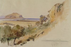 Pohled poblíž Palerma od Edward Lear