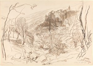 Pohled na Cerianu od Edward Lear
