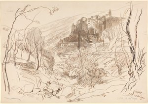 Pohled na Cerianu od Edward Lear