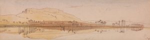 Pohled na Nil od Edward Lear