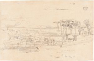Villa Pamphili od Edward Lear
