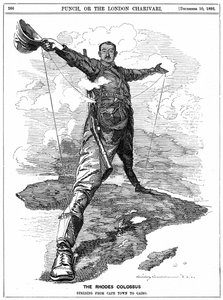 Cecil John Rhodes, z časopisu Punch od Edward Linley (after) Sambourne