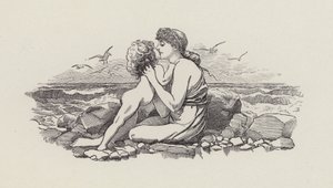 Ilustrace pro The Water-Babies od Charlese Kingsleyho (rytina) od Edward Linley (after) Sambourne