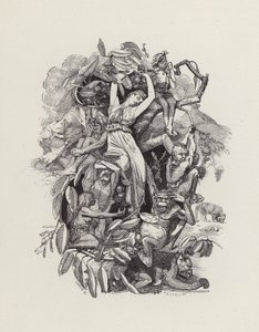 Ilustrace pro The Water-Babies od Charlese Kingsleyho (rytina) od Edward Linley (after) Sambourne