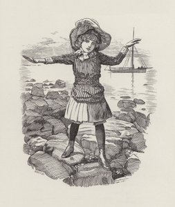 Ilustrace pro The Water-Babies od Charlese Kingsleyho (rytina) od Edward Linley (after) Sambourne
