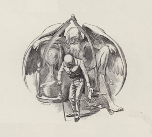 Ilustrace pro The Water-Babies od Charlese Kingsleyho (rytina) od Edward Linley (after) Sambourne