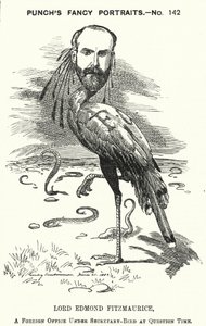 Punč karikatura: Edmond Fitzmaurice od Edward Linley (after) Sambourne