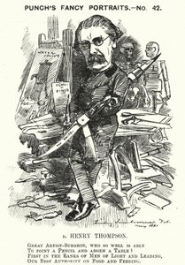 Punch cartoon: Sir Henry Thompson, anglický chirurg (rytina) od Edward Linley (after) Sambourne