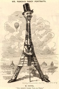 "" (Alexandre) Gustave Eiffel (1832-1923) francouzský stavební inženýr od Edward Linley Sambourne