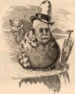 Karikatura Ferdinanda de Lesseps od Edward Linley Sambourne