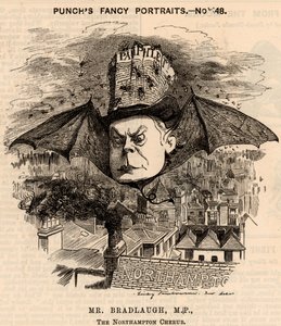 Charles Bradlaugh (1833-1891) od Edward Linley Sambourne