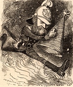 Eyre Massey Shaw (1830-1908) od Edward Linley Sambourne