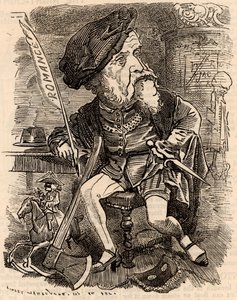 Harrison Ainsworth (1805-1882) od Edward Linley Sambourne