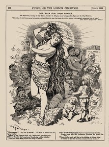 Naše prosba za otevřené prostory. Punch, červen 1883, 1883. od Edward Linley Sambourne