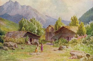 Roh vesnice Pahlgam, údolí Lidar