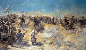 Obvinění 21. kopiníků v bitvě u Omdurmanu 2. září 1898, 1899
