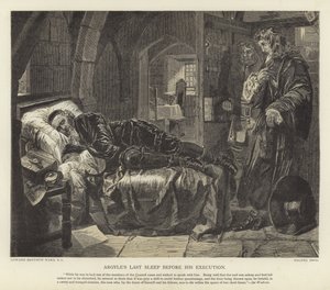 Argylův poslední spánek před popravou od Edward Matthew Ward