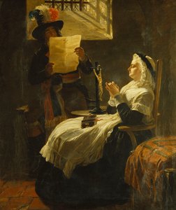 Marie Antoinetta poslouchala akt obžaloby den před jejím procesem, 1859