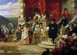 Pád Edwarda Hyda (1609-74), prvního hraběte z Clarendonu, 1861